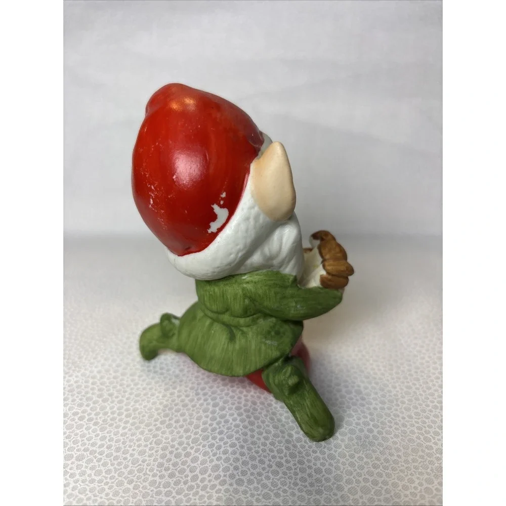 Adorable HOMCO CHRISTMAS‎ ELVES Figurines lot Of 2 Toy Makers, Vintage.